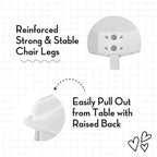 RiverRidge Kids - Chaises 2 pièces pour salle de jeux/chambre d'enfant et garderie, blanches : cadre en MDF, certifié ASTM et CPSIA, à partir de 3 ans