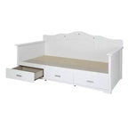 South Shore Twin Tiara Kids' Daybed with Storage Pure White