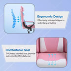 Chaise de jeu FDW Gaming Chaise de bureau massante confortable et élégante avec soutien lombaire réglable, pivotante à 360 degrés et roulettes silencieuses