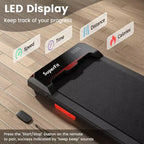 Tapis de marche Costway 2,5 CV sous le bureau avec télécommande et application pour la maison