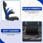 BestMassage Gaming Chair Office Chair Computer Desk Chair with Lumbar Support and Adjustable Headrest and PU Leather Gamer Chair for Adults