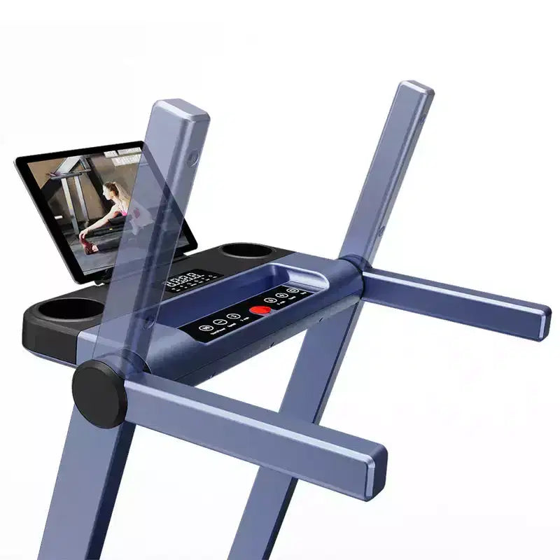 Tapis de course pliable DeerRun A1 Pro+ avec inclinaison de 6 %, machine de course Bluetooth pour la marche et la course