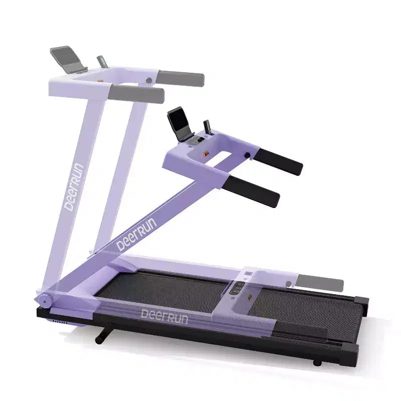 Tapis de course pliable 3 en 1 DeerRun A1 Pro+ conçu pour la maison, avec inclinaison de 6 %