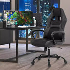 BestMassage Gaming Chair Office Chair with Lumbar Support Adjustable Height PU Leather Executive Chair for Women Men Adults