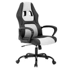 BestMassage Gaming Chair Office Chair with Lumbar Support Adjustable Height PU Leather Executive Chair for Women Men Adults