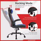 Chaise de jeu FDW Chaise de bureau avec support lombaire Chaises de jeu vidéo en cuir PU pour adultes
