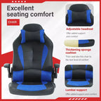 Chaise de jeu FDW Chaise de bureau avec support lombaire Chaises de jeu vidéo en cuir PU pour adultes