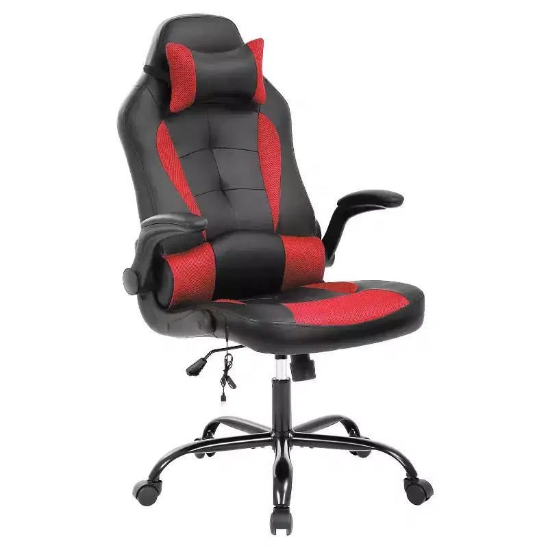 Chaise de jeu FDW Chaise de bureau avec support lombaire Chaises de jeu vidéo en cuir PU pour adultes
