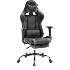 BestMassage Gaming Chair Computer Gamer Chair with Lumbar Support and Footrest Rolling Swivel Design Office Chair for Home Office and Gaming