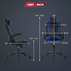 BestMassage Gaming Chair Computer Desk Chair with Lumbar Support Upholstery and Rolling Swivel Chair Base for PC Gaming and Executive Use