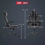 BestMassage Gaming Chair Computer Desk Chair with Lumbar Support Upholstery and Rolling Swivel Chair Base for PC Gaming and Executive Use