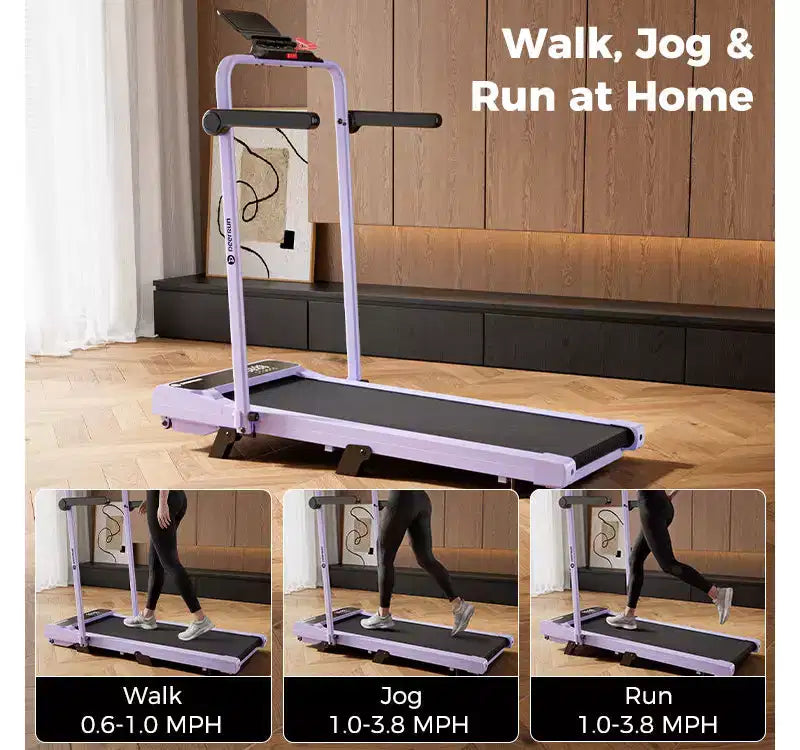 DeerRun A6 Plus Everyday Cardio Treadmill with 5% Incline, Adjustable Speed up to 7.5 MPH, 300 lbs