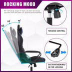 BestMassage Gaming Desk Chair Office Chair Computer Chair with Armrests 360 Swivel Lumbar Support Executive Task Chair for Adults