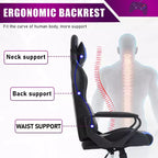 BestMassage Gaming Desk Chair Office Chair Computer Chair with Armrests 360 Swivel Lumbar Support Executive Task Chair for Adults