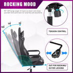 BestMassage Gaming Desk Chair Office Chair Computer Chair with Armrests 360 Swivel Lumbar Support Executive Task Chair for Adults