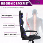 BestMassage Gaming Desk Chair Office Chair Computer Chair with Armrests 360 Swivel Lumbar Support Executive Task Chair for Adults