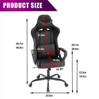BestMassage Gaming Desk Chair Office Chair Computer Chair with Armrests 360 Swivel Lumbar Support Executive Task Chair for Adults