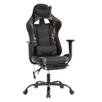 BestMassage Racing Gaming Chair Office Massage Chair with Massage Function Lumbar Support PU Leather for Adult