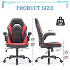 Chaise de jeu ultime JIONJOY : ergonomique, en cuir PU, chaise de bureau de direction avec accoudoirs relevables