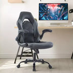Chaise de jeu ultime JIONJOY : ergonomique, en cuir PU, chaise de bureau de direction avec accoudoirs relevables