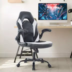 Chaise de jeu ultime JIONJOY : ergonomique, en cuir PU, chaise de bureau de direction avec accoudoirs relevables