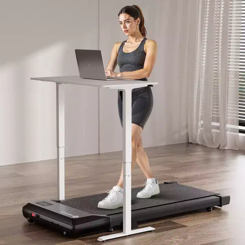 DeerRun Q2 Urban Desk Treadmill Walking Pad with 7% Incline|Compact Under Desk Treadmill
