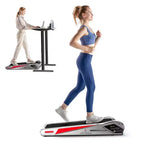EGOFIT Walker Pro M1 - Gris froid, tapis de course sous le bureau, inclinaison de 5 %, écran LCD