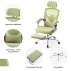 JIONJOY Ergonomic Mesh Gaming Chair with Footrest - 90-135 Recline, Adjustable Lumbar Support & Headrest