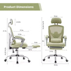 JIONJOY Ergonomic Mesh Gaming Chair with Footrest - 90-135 Recline, Adjustable Lumbar Support & Headrest
