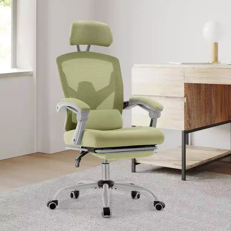 JIONJOY Ergonomic Mesh Gaming Chair with Footrest - 90-135 Recline, Adjustable Lumbar Support & Headrest