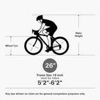 hykolity 26 27.5 Wheel Mountain Bike, 18 Speed MTB Bicycle with Full Suspension, Adjustable Saddle for Outdoor Cycling Men Women