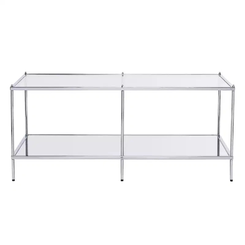 Knox Glam Mirrored Cocktail Table - Charcoal - SEI