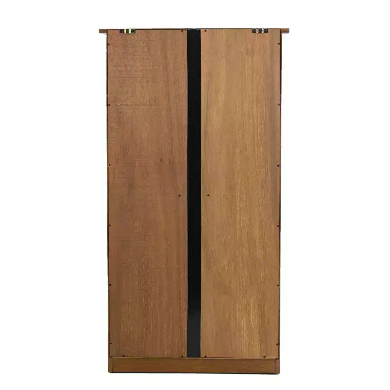 Meuble TV avec portes vitrées – Chêne – SEI