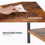 MAYEERTY Table Basse à 3 Niveaux avec Étagère de Rangement à Hauteur Réglable