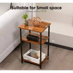 MAYEERTY Table Basse à 3 Niveaux avec Étagère de Rangement à Hauteur Réglable