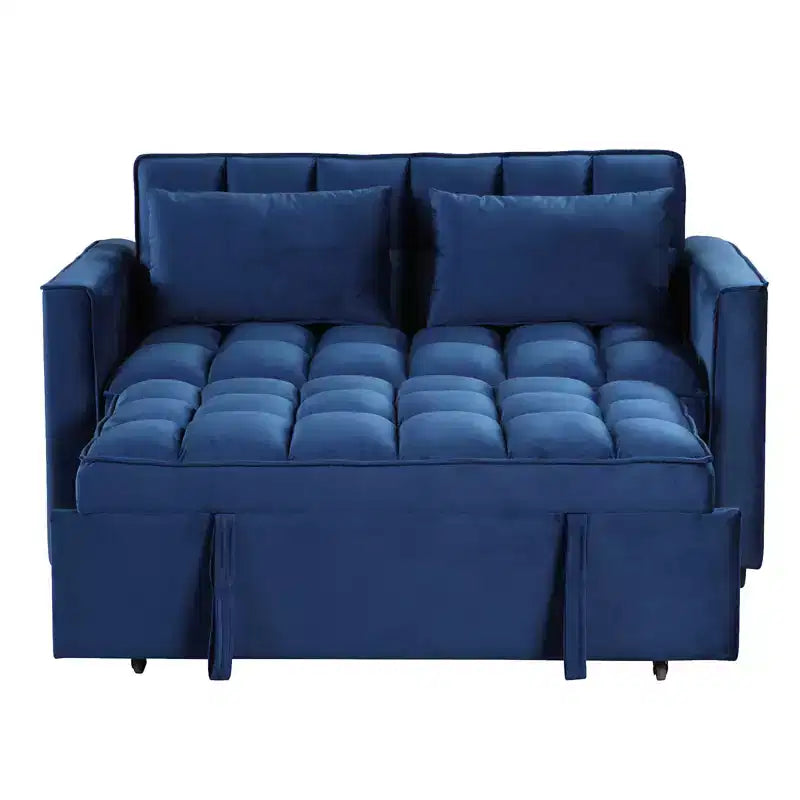 Canapé-lit convertible Bestier 55'', canapé moderne en tissu chenille avec lit gigogne et ports USB pour salon, camping-car, caravane, sous-sol