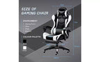 Chaise de jeu ergonomique avec support lombaire Design de course élégant