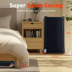NAYSAYE Tapis de course inclinable portable, Design pleine surface, Absorption des chocs pour la maison, Noir et gris, 38.9*21.3*6.9