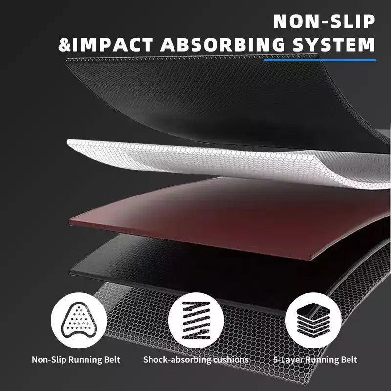 Tapis Roulant NAYSAYE au Design Compact Supporte une Capacité de 125kg pour la Forme à Domicile ou au Bureau, Blanc, 47.2*20.9*4.9