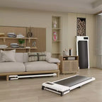 NAYSAYE Tapis de marche à surface de course spacieuse, capacité de 100 kg pour les entraînements à domicile ou au bureau, blanc, 47,64*19,09*4,92