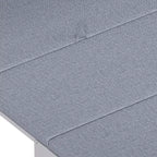 Lit escamotable format jumeau avec coussin pliable, lit coffre escamotable peu encombrant avec bureau à position réglable, Blanc/Gris - ModernLuxe