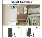Commode double à 4 tiroirs avec prise de courant, commodes d'appoint avec lumière LED, commode de rangement blanche moderne avec station de charge, blanc