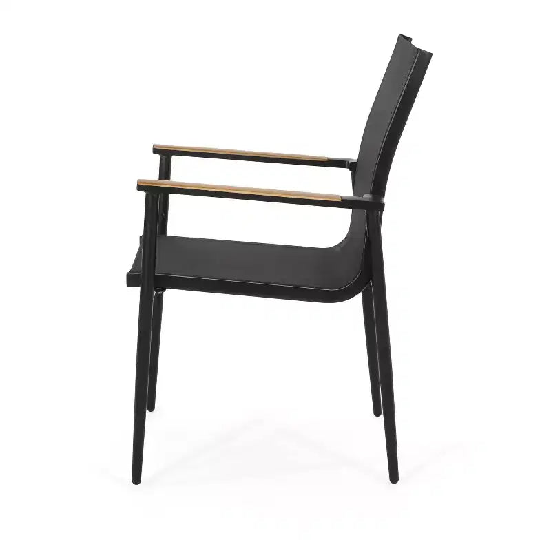 Chaises de salle à manger modernes d'extérieur en maille et aluminium Dorothy de Christopher Knight Home