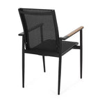 Chaises de salle à manger modernes d'extérieur en maille et aluminium Dorothy de Christopher Knight Home