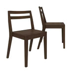 Now Furniture Chaises de salle à manger (lot de 2), chaises de cuisine modernes en bois massif