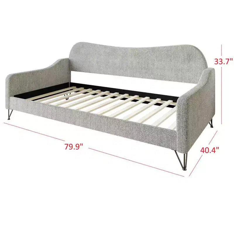 Lit de repos double rembourré Natty de Home Design