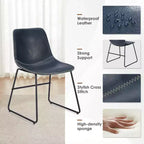 Pexfix Lot de 4 chaises de salle à manger en similicuir imperméable