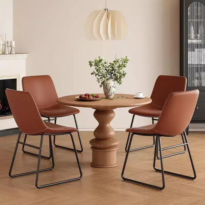 Pexfix Lot de 4 chaises de salle à manger en similicuir imperméable