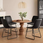 Pexfix Lot de 4 chaises de salle à manger en similicuir imperméable