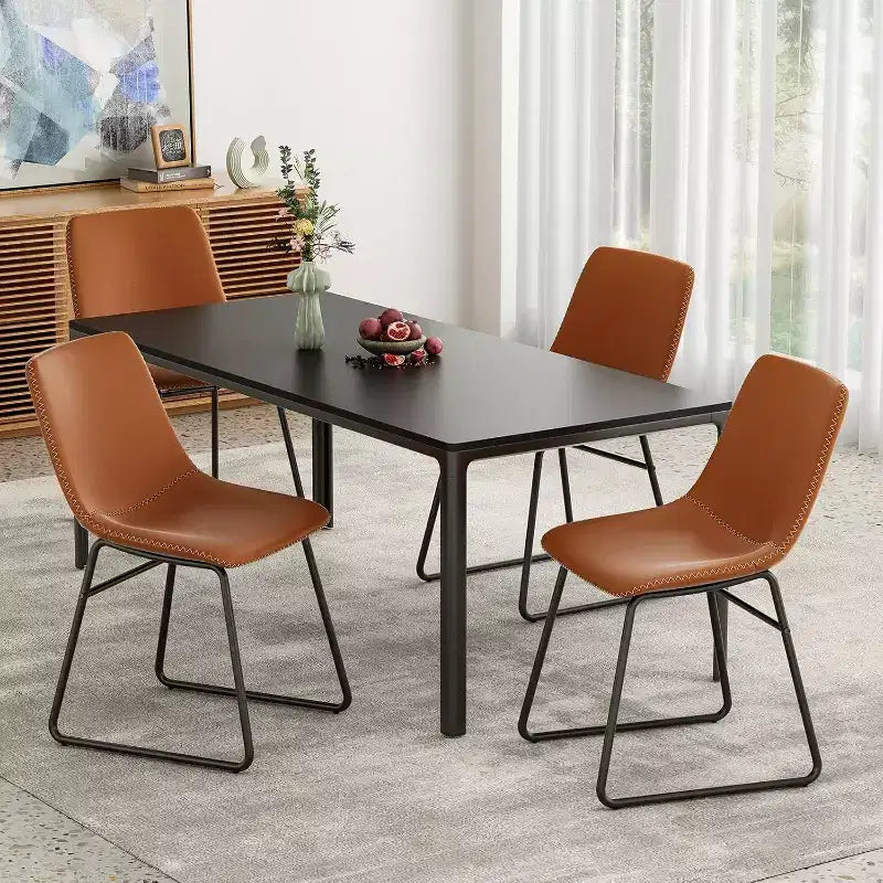 Pexfix Lot de 4 chaises de salle à manger en similicuir imperméable